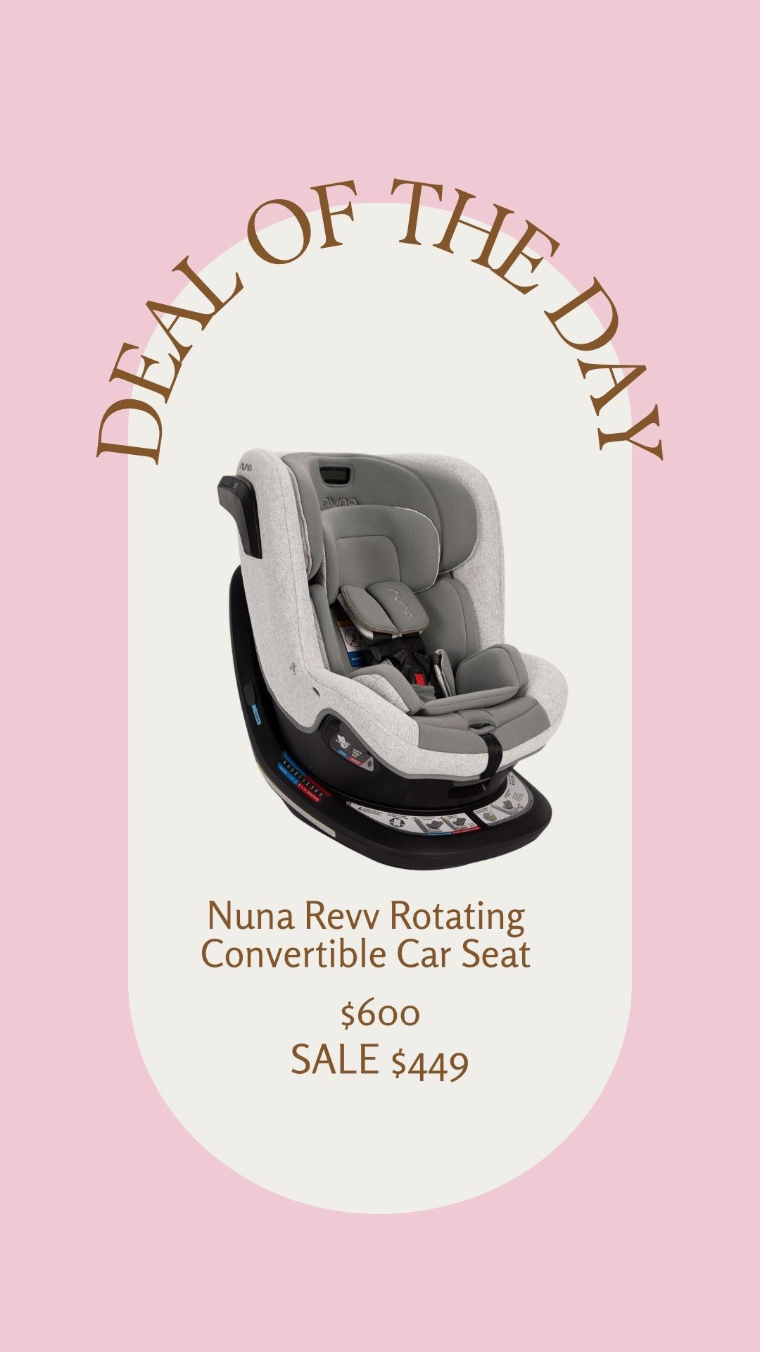 Nuna revv rotating convertible car seat, baby deals, early black friday deals

#LTKFamily #LTKGiftGuide #LTKSaleAlert