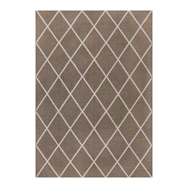 Better Homes & Gardens Natural Diamond Woven Outdoor Rug, 7' x 10' | Walmart (US)