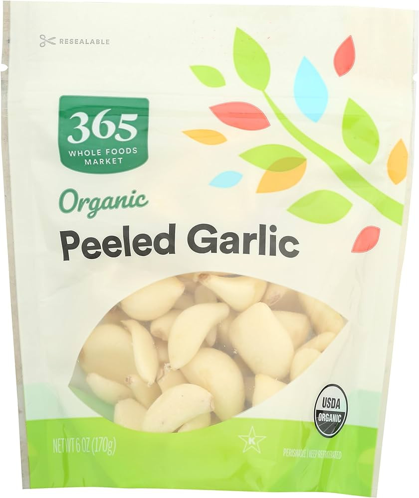 365 by Whole Foods Market, Garlic Peeled 6Oz Organic, 6 Ounce | Amazon (US)