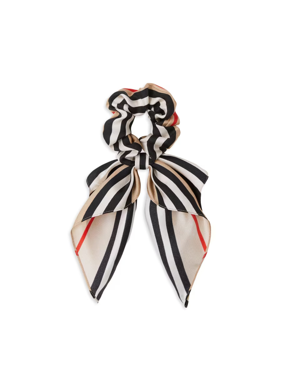 Burberry Stripe Scarf Scrunch | Saks Fifth Avenue