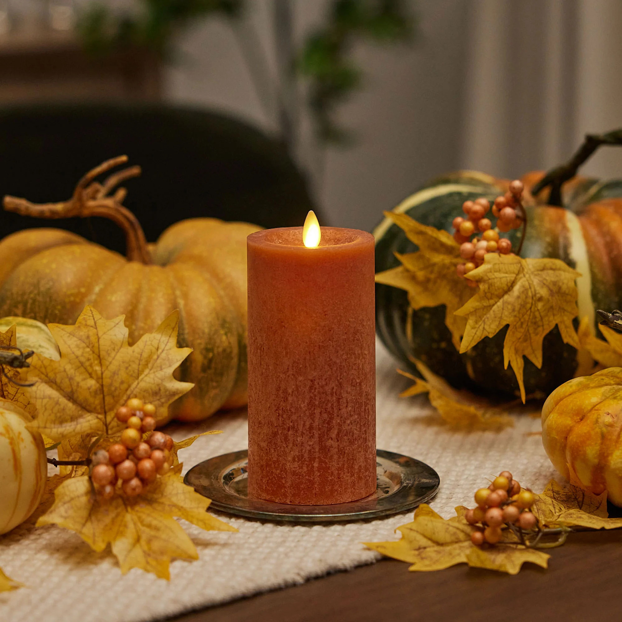 Adobe Seaglass Flameless Candle Pillar | Luminara