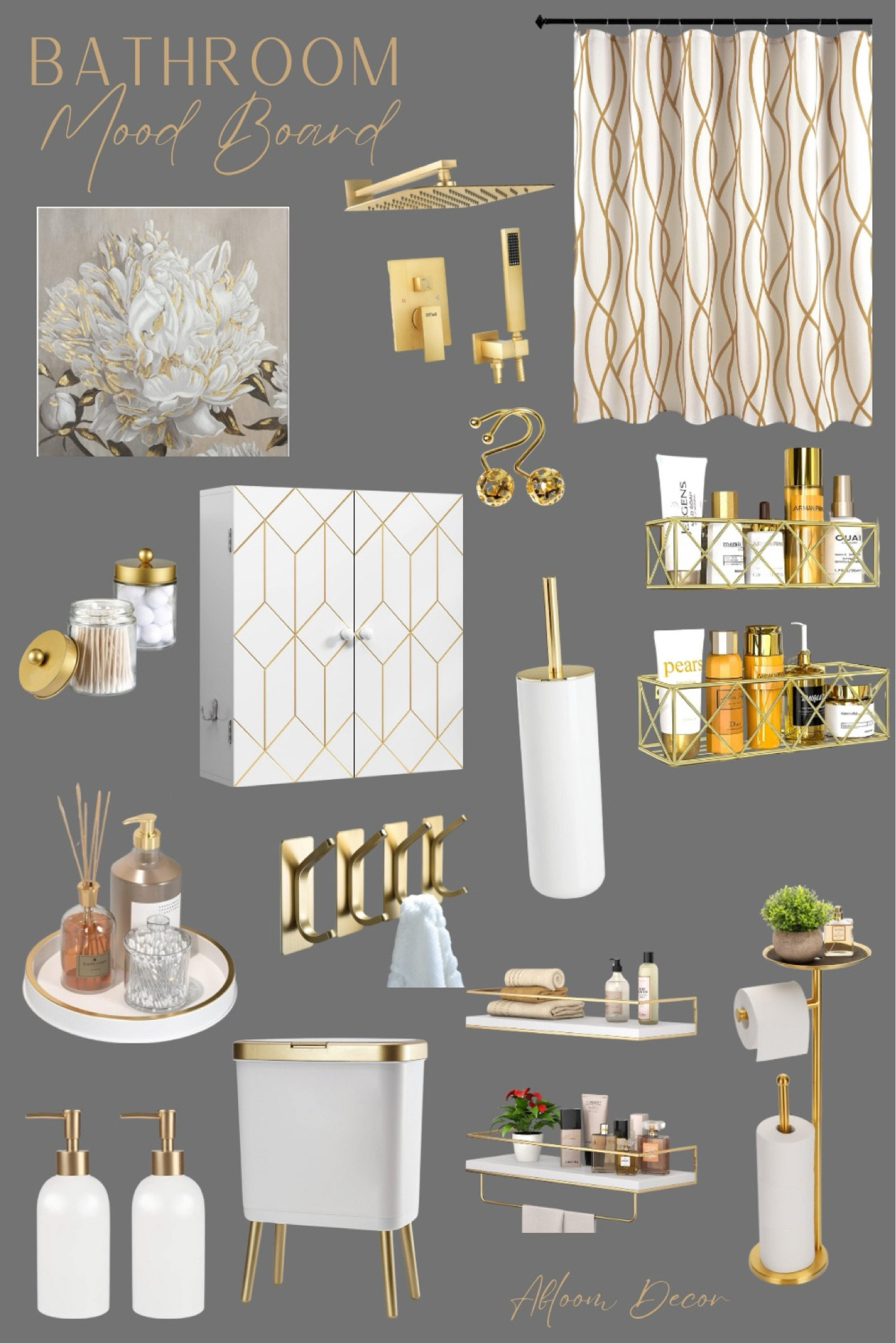 White and gold bathroom decor ideas!

#LTKHome