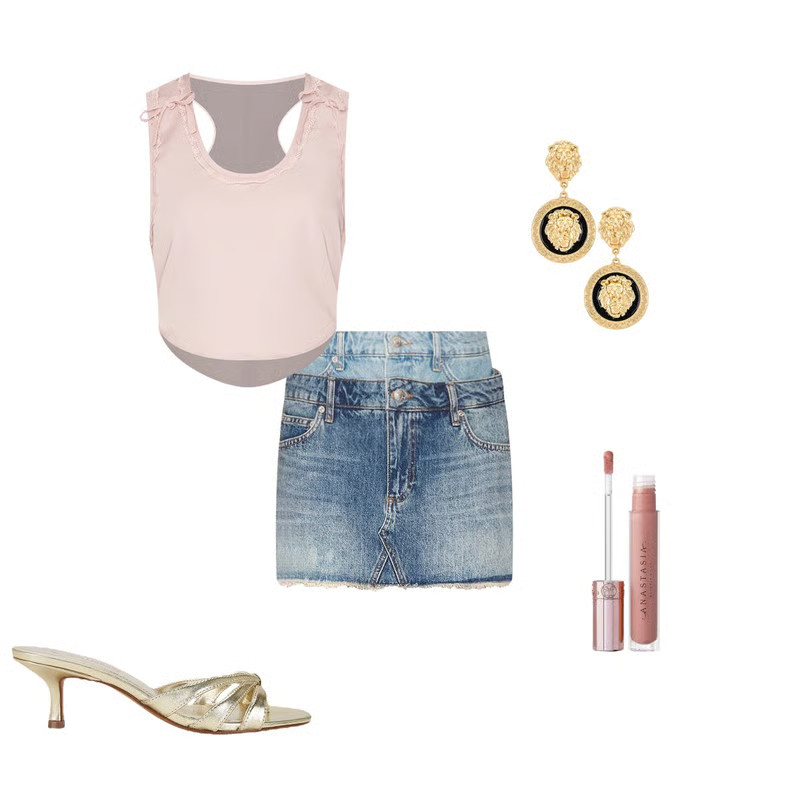 Cary Sandal in Gold Leather | Revolve Clothing (Global)