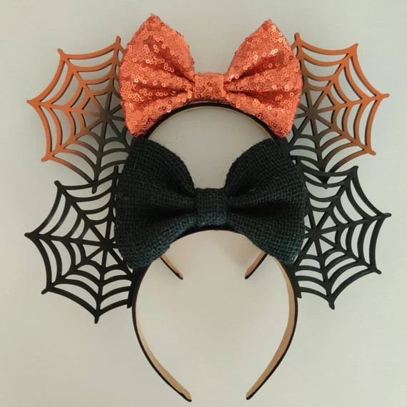 Spider Web Mouse Ears | 3D Printed Ears | Mickey Inspired | Boo To You | Etsy (US)