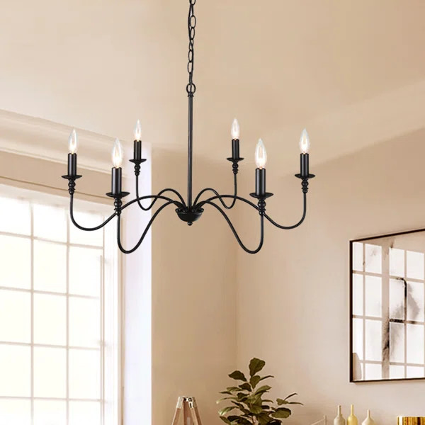 Baretta 6 - Light Candle Style Classic Chandelier | Wayfair North America