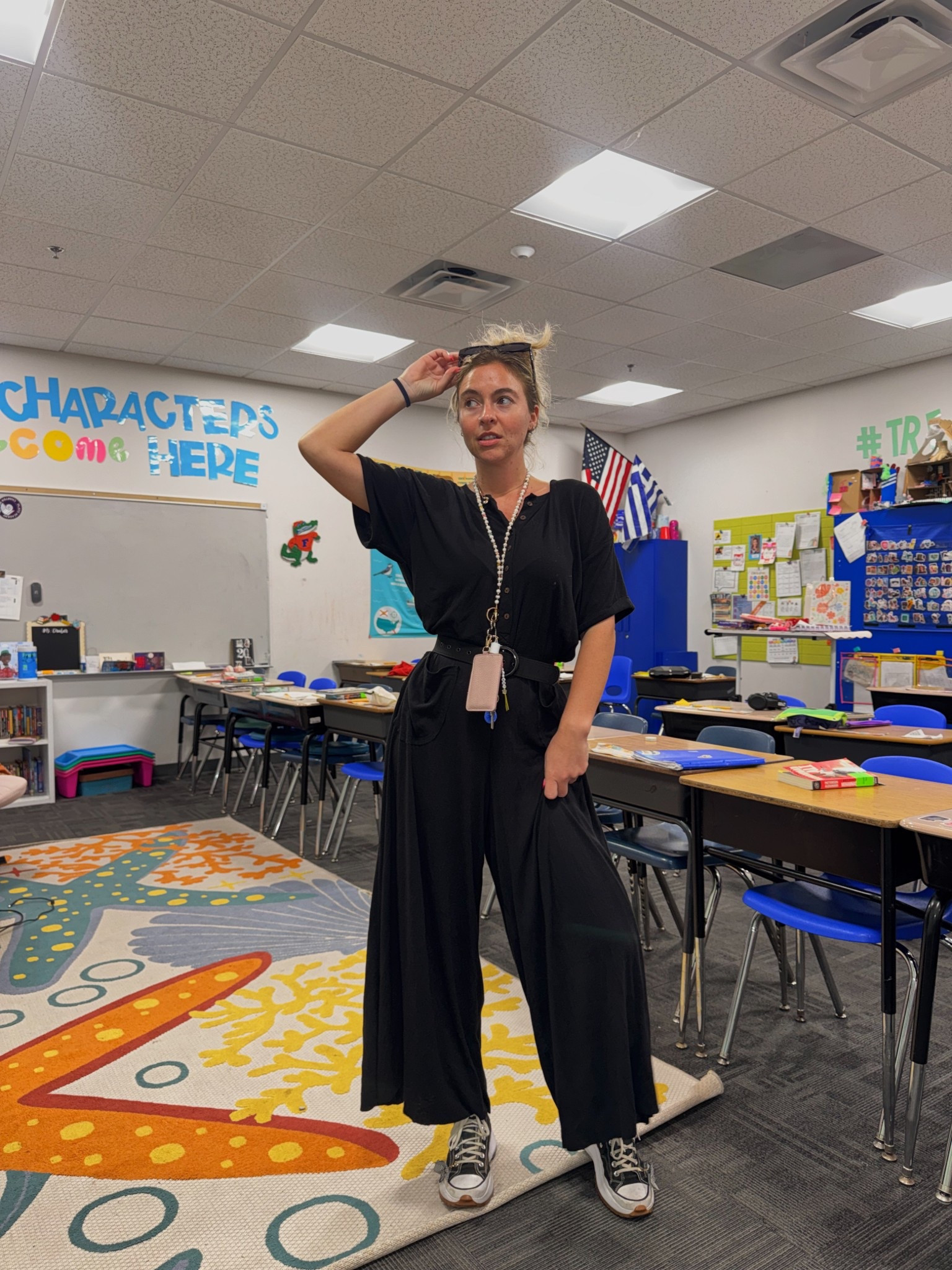 Teacher ootd! Yes sometimes I wear all black🤭🖤

#LTKWorkwear #LTKBeauty #LTKootd