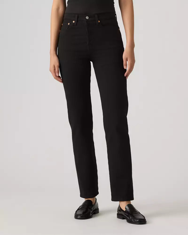 Wedgie Straight Ankle Women's Jeans - Black | Levi's® US | Levi's US