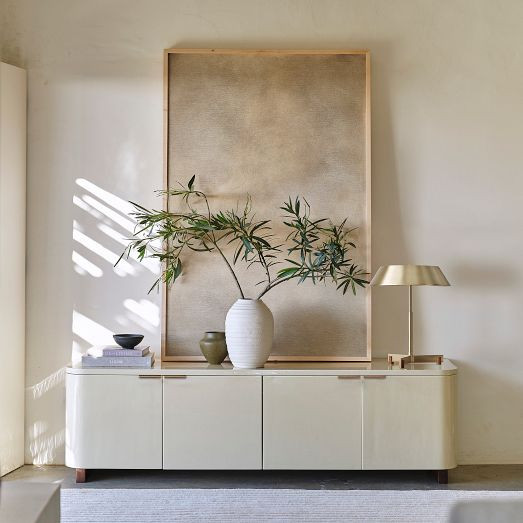 Shea Enameled Lacquer Media Console (72") | West Elm (US)