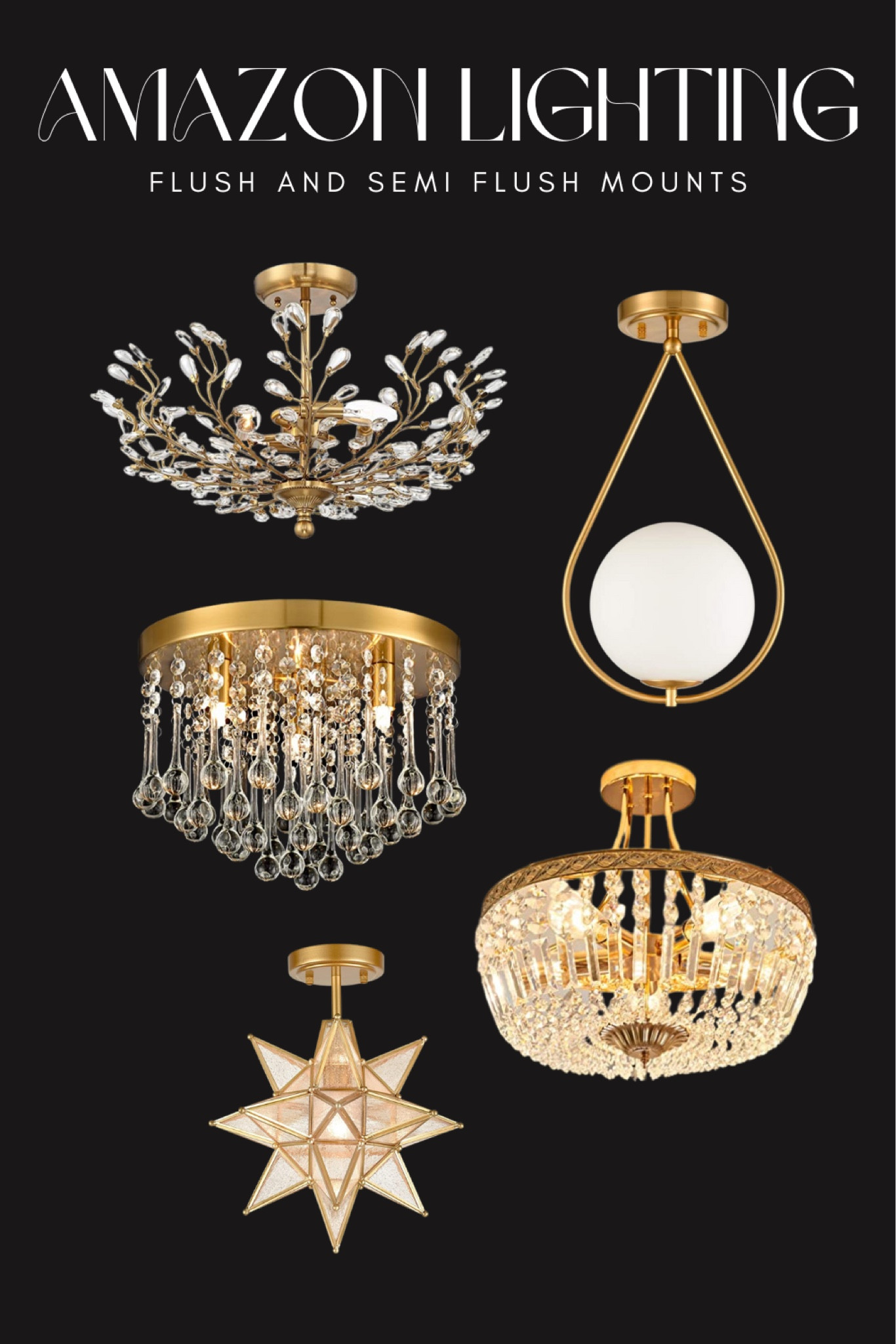 Amazon lighting flush mounts and semi-flush mount lights

#LTKstyletip #LTKhome