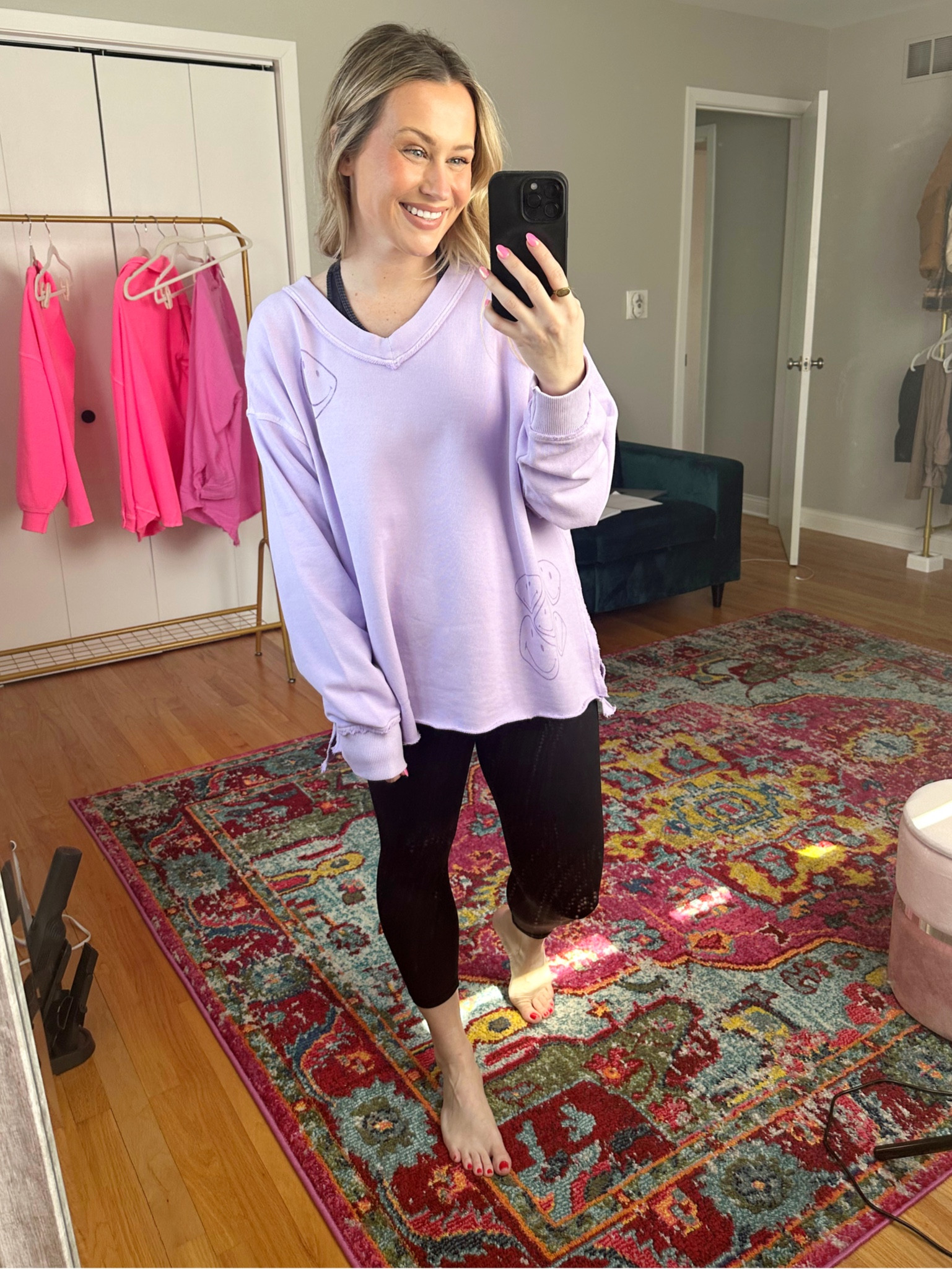 Ltk sale finds! These leggings and oversized sweater are both included in the sale, wearing a medium in both also linked my cropped top, or an amazon fashion find 

#LTKSale #LTKfit #LTKsalealert