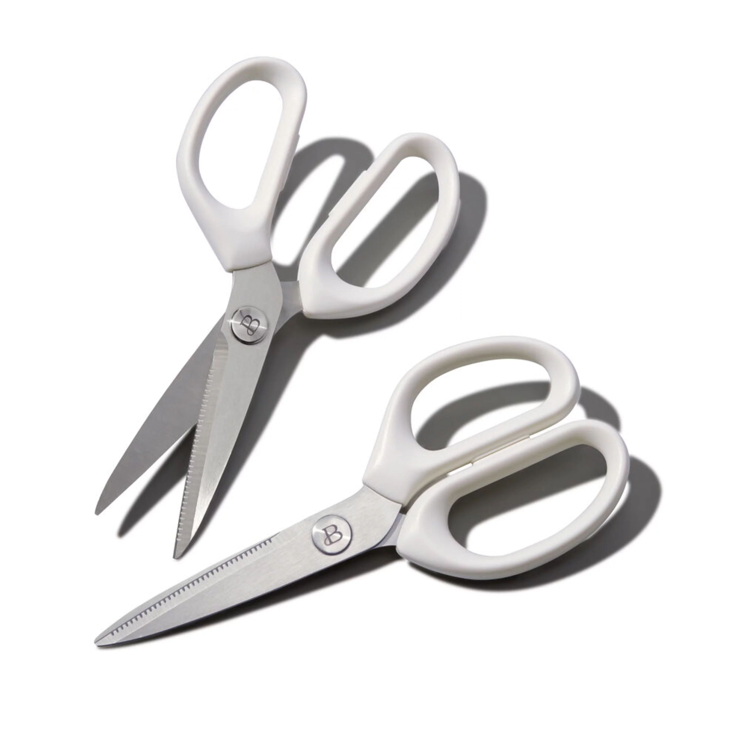 Beautiful 2-Piece All-Purpose Stainless Steel Shears in White - Walmart.com | Walmart (US)