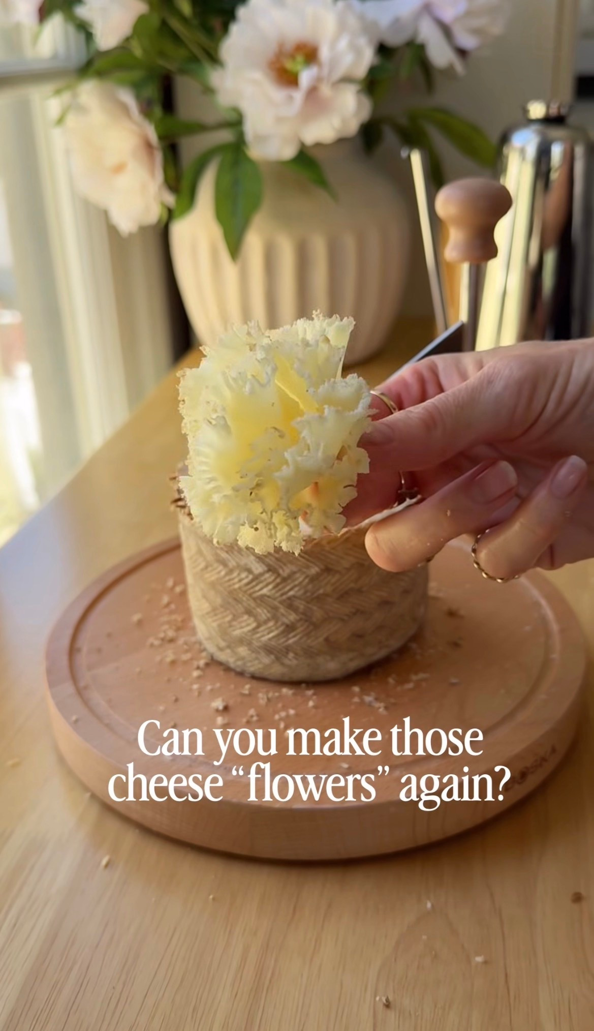 Cheese curler I used to make these adorable flowers!
