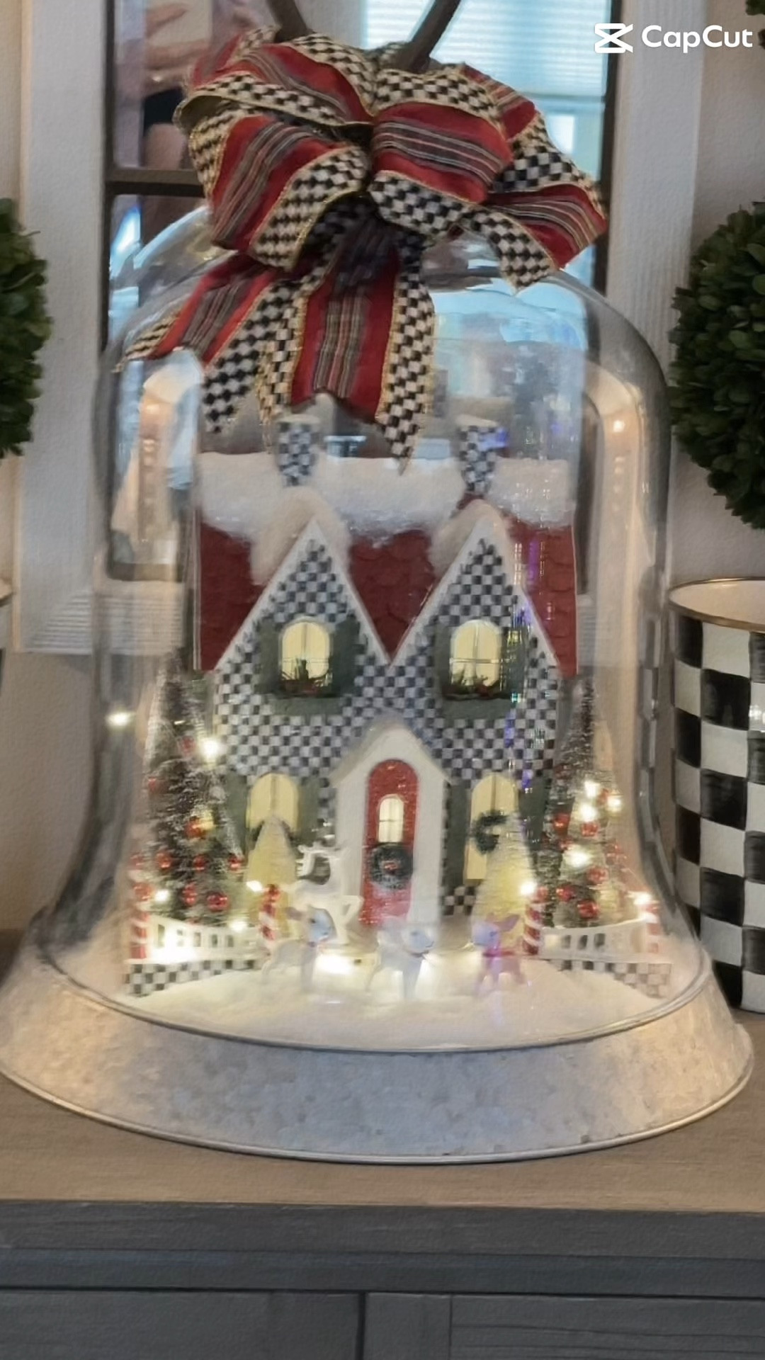 when I put this little McKenzie child House inside of my clothes, it’s like a miniature wonderland. I use Epson salt for the snow and I use little deer ornaments that I found from target to decorate with and  a couple of little trees top it all off with a McKenzie child’s tartan bow and how adorable is this? 


#mackenziechilds #germanhouses #cloche 

#LTKHoliday #LTKHome #LTKSeasonal