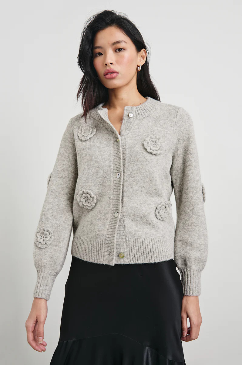 FRANCESCA CARDIGAN - HEATHER GREY | Rails