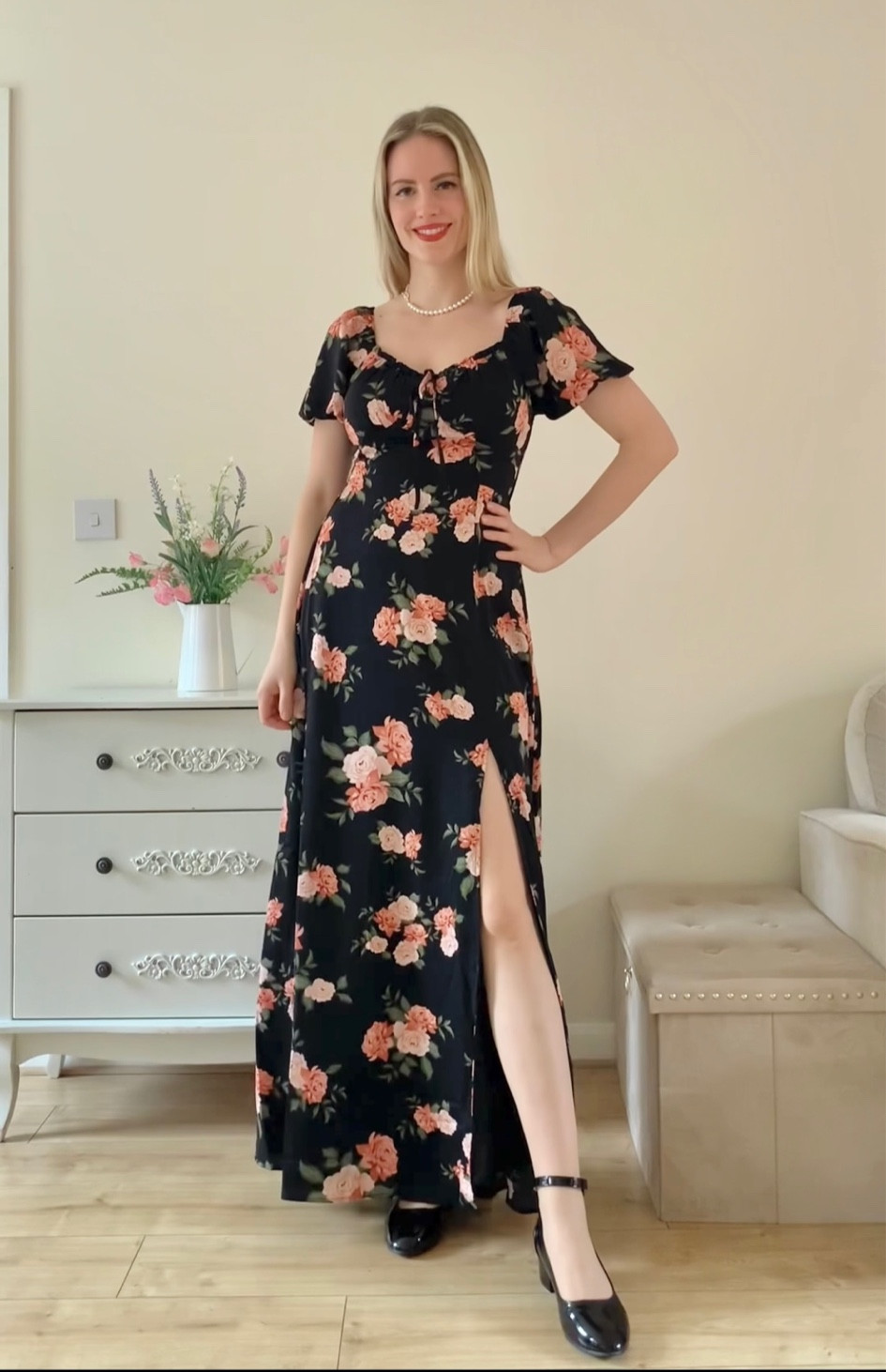Lovely dress by BalticBorn 🤍  Discount code LORETTA15 for 15% off ✨ 

Baltic born spring dress floral dress black dress puff sleeves romantic dress 

#LTKstyletip #LTKfindsunder100 #LTKfindsunder50