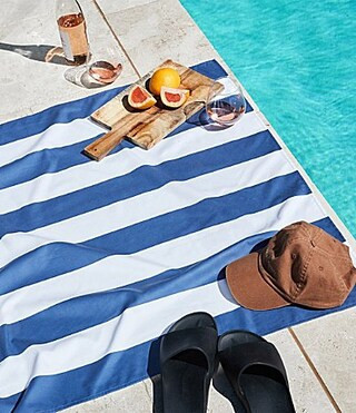 Dock & Bay Striped Quick Dry Beach Towel