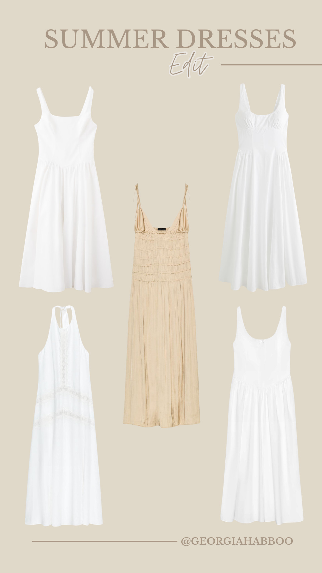 summer dresses, white dresses, cream dress, neutral dresses, maxi dress, midi dress, sleeveless dress, strappy dress, cotton dress, floaty dress, feminine style, holiday outfits, vacation dresses, bridal shower outfit, baby shower outfit, resort wear, chic summer style, minimal style, elegant dresses, capsule wardrobe 

 #LTKsummer #LTKworkwear #LTKdresses