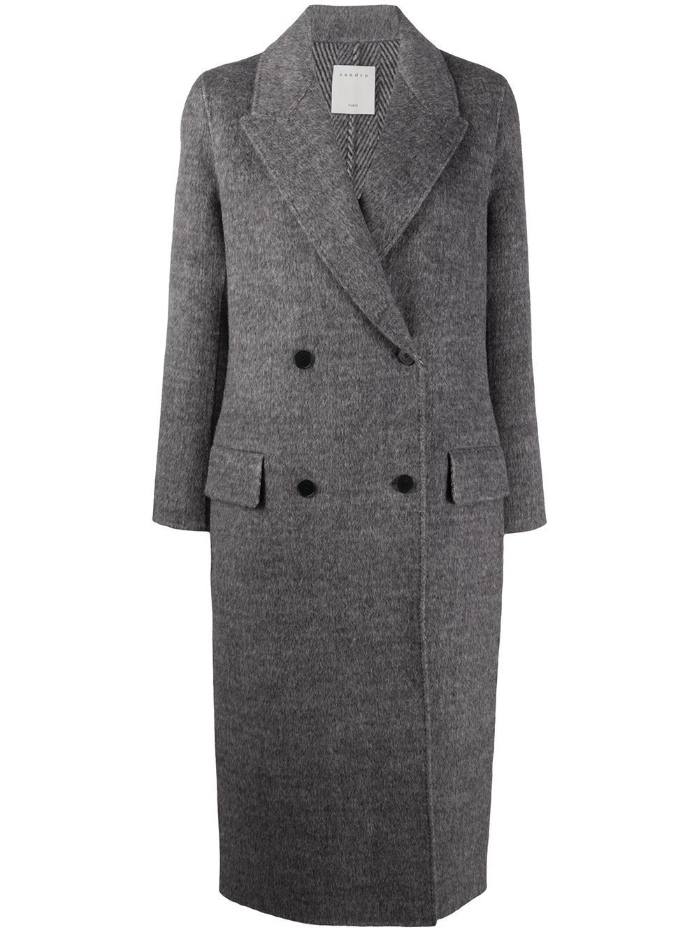 double-breasted midi coat | Farfetch (US)