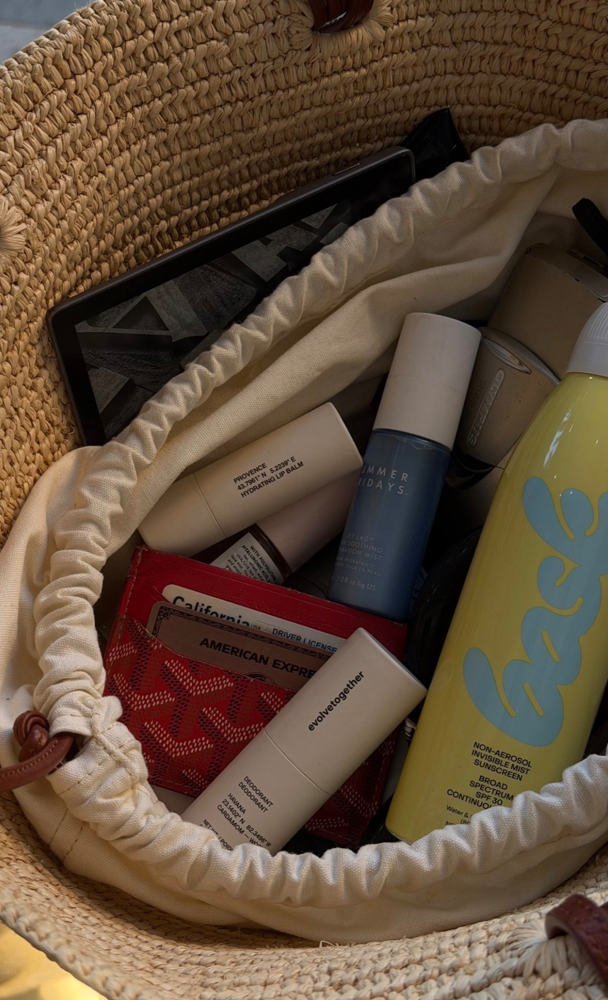 beach day bag essentials | bask skincare, summer Fridays mist, kindle  

#LTKootd #LTKselfcare #LTKTravel