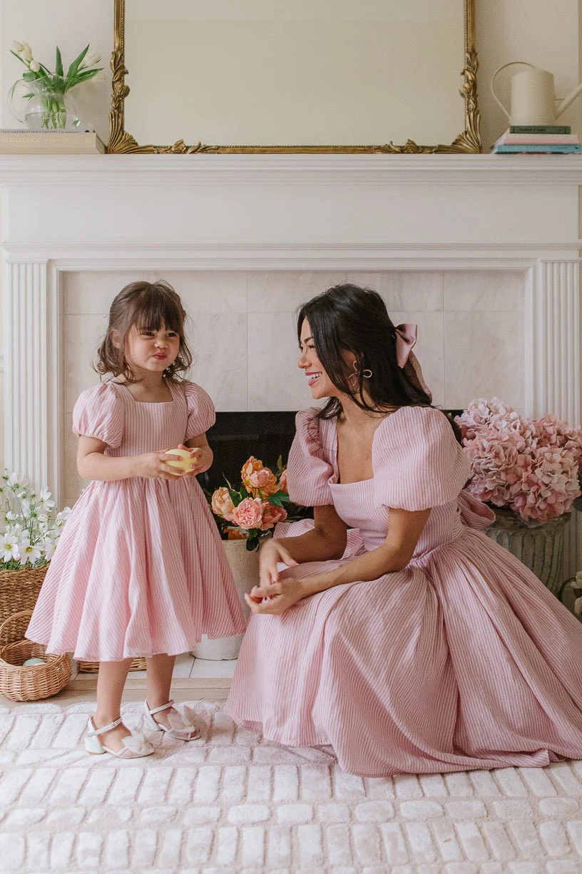 Cupcake Dress in Pink Stripe | Ivy City Co
