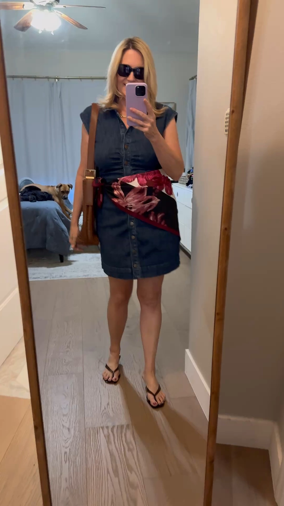 This ruched denim dress is so cute and makes a great summer outfit

#LTKootd #LTKSaleAlert #LTKSeasonal