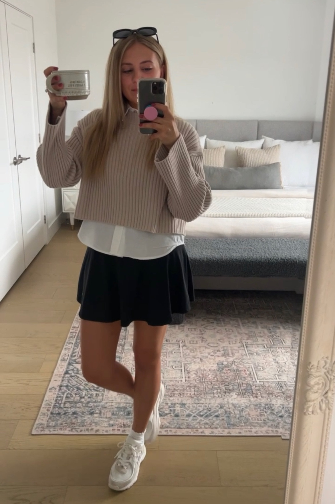 Dressed up my tennis skirt for this fall look. 

#LTKxPrime #LTKSeasonal #LTKstyletip