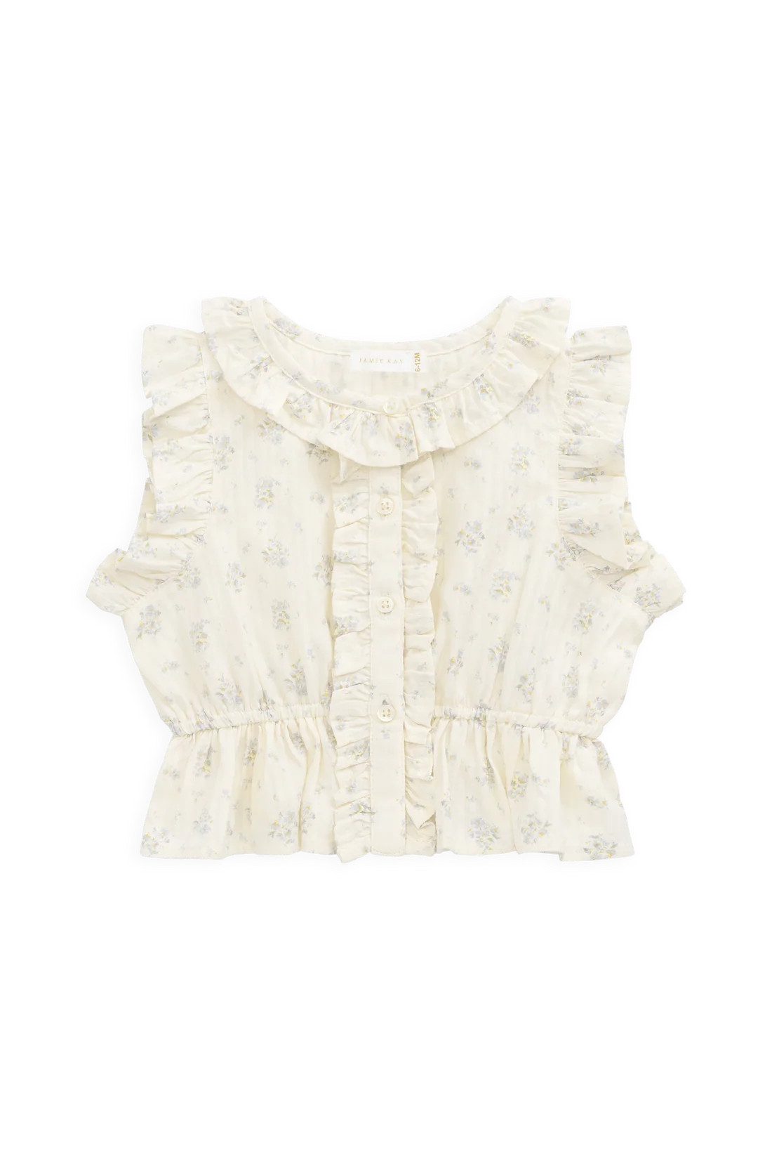 Organic Cotton Calianna Top - Justine Vanilla Sky | Jamie Kay