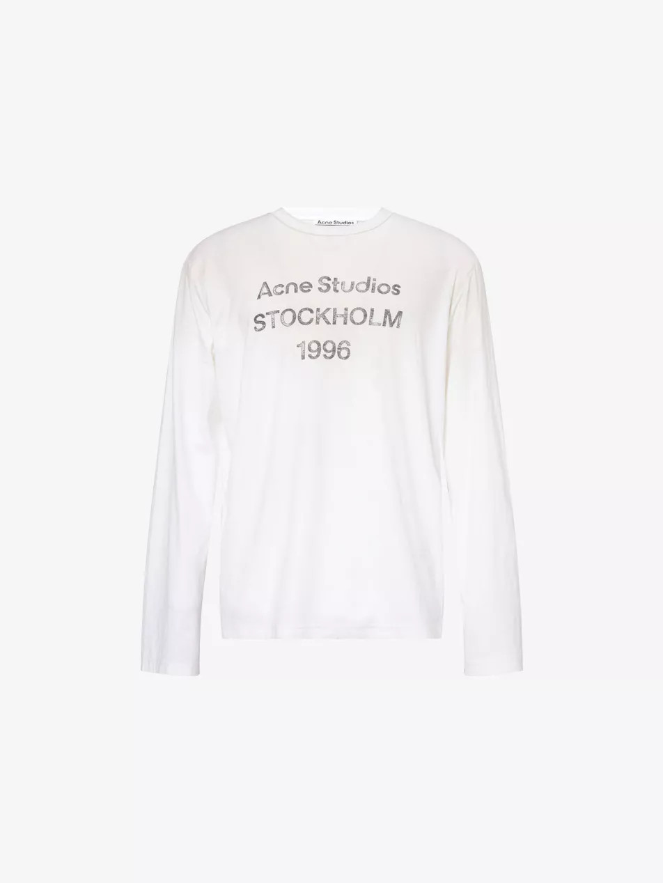 Exford 1996 Logo-Print Cotton-Jersey Blend Long Sleeve T-Shirt | Selfridges