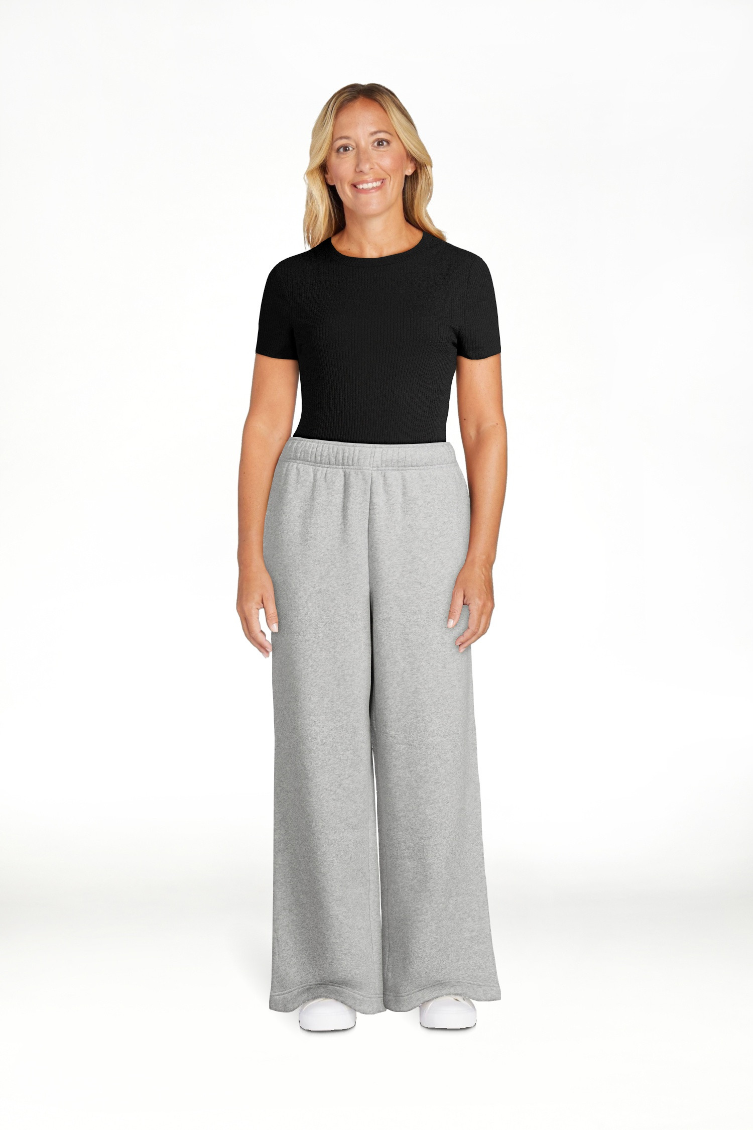 No Boundaries Soft Fleece Wide Leg Pants, 30” Inseam, 1 or 2-Pack, Women’s | Walmart (US)