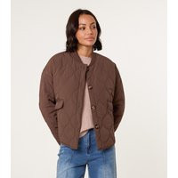 Women's Brown Quilted Jacket Blue Vanilla New Look | New Look (UK)