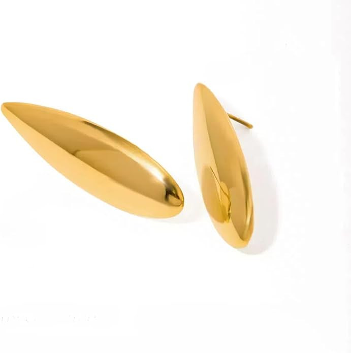 Gold Drop Earrings for Women Trendy Teardrop Dangle Earrings Non Tarnish Jewelry | Amazon (US)