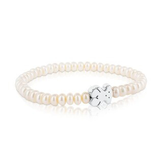 Bracelet with pearls and Silver Bear motif TOUS Sweet Dolls | TOUS USA