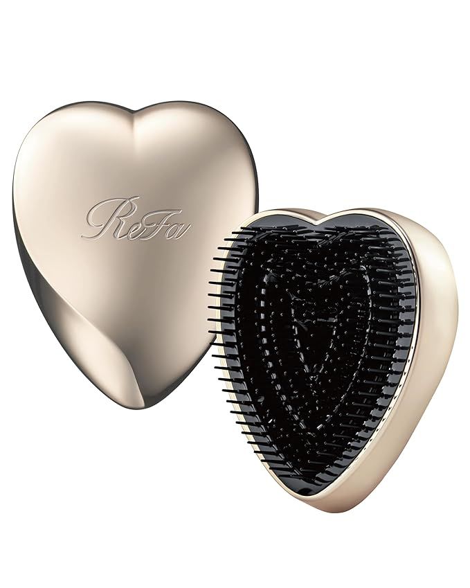 ReFa Heart Brush CHAMPAGNE GOLD | Heart Shaped Hair Brush for Women | No Tangle Hair Brush | Smal... | Amazon (US)