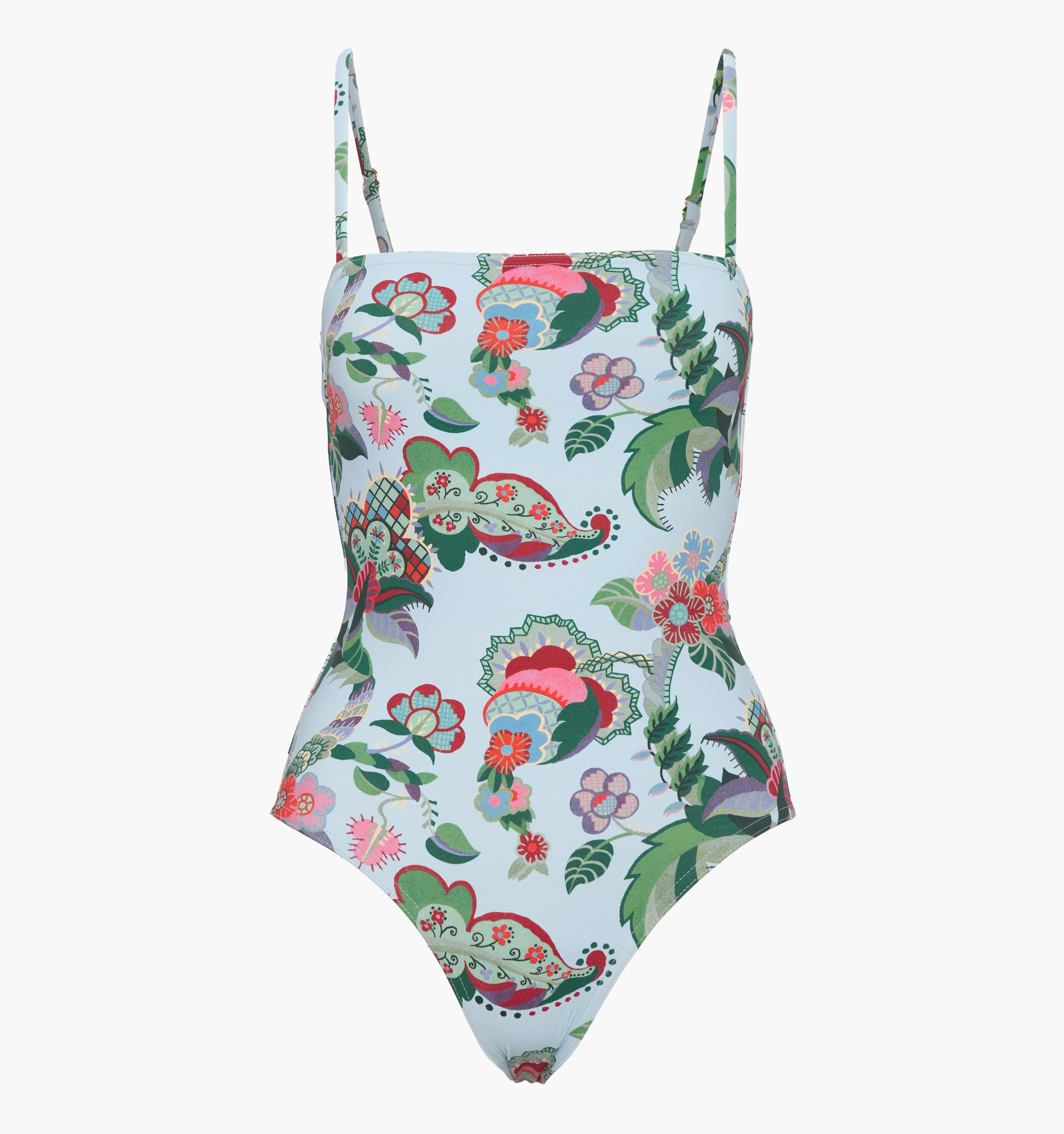The Giana One Piece | Light Blue Jungle Floral / M | Hill House Home | Hill House Home US