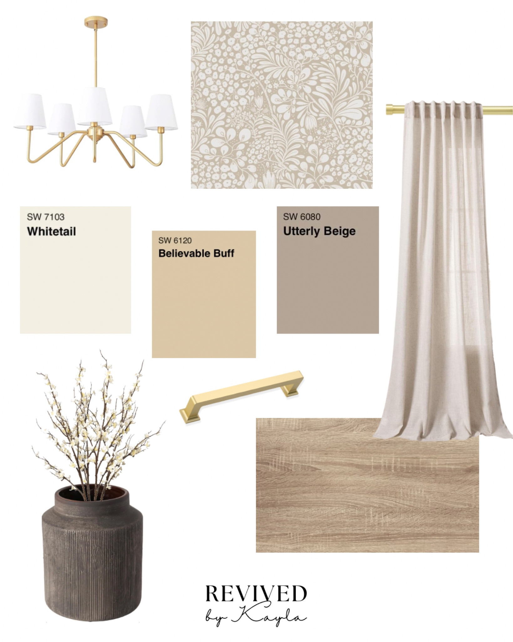 Beige / cream modern room color palette idea with gold accents 🤍

#roomdecor #kitchen #diningroom #homedecor #moodboard #colorpalatte 

#LTKHome