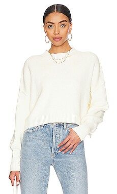 Free People Easy Street Crop Sweater in Moonglow from Revolve.com | Revolve Clothing (Global)