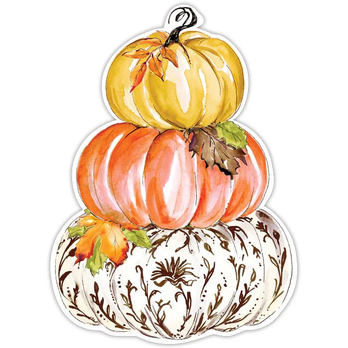 Brown Chinoiserie Pumpkin Tower Posh Die-Cut Placemats | Rosanne Beck Collections