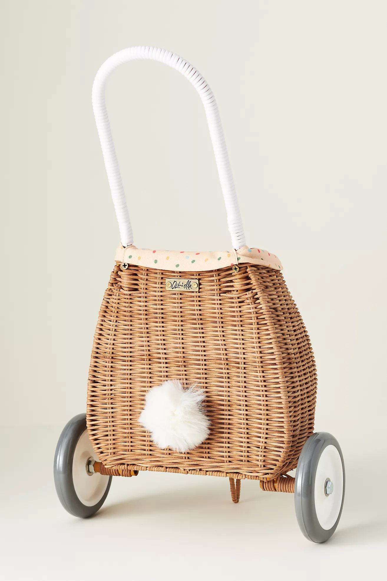 Olli Ella Rattan Bunny Luggy | Anthropologie (US)