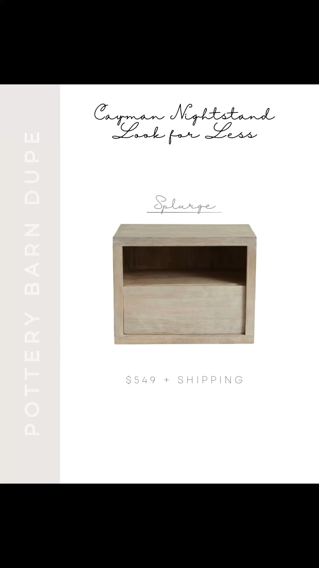 If you love the look of the Pottery Barn Cayman nightstand but not the price, these are some of the best look-for-less options I’ve found.

Same warm wood tone and clean, timeless style—just way more budget-friendly.

Linking my favorites here 🤍

#LTKSaleAlert #LTKHome