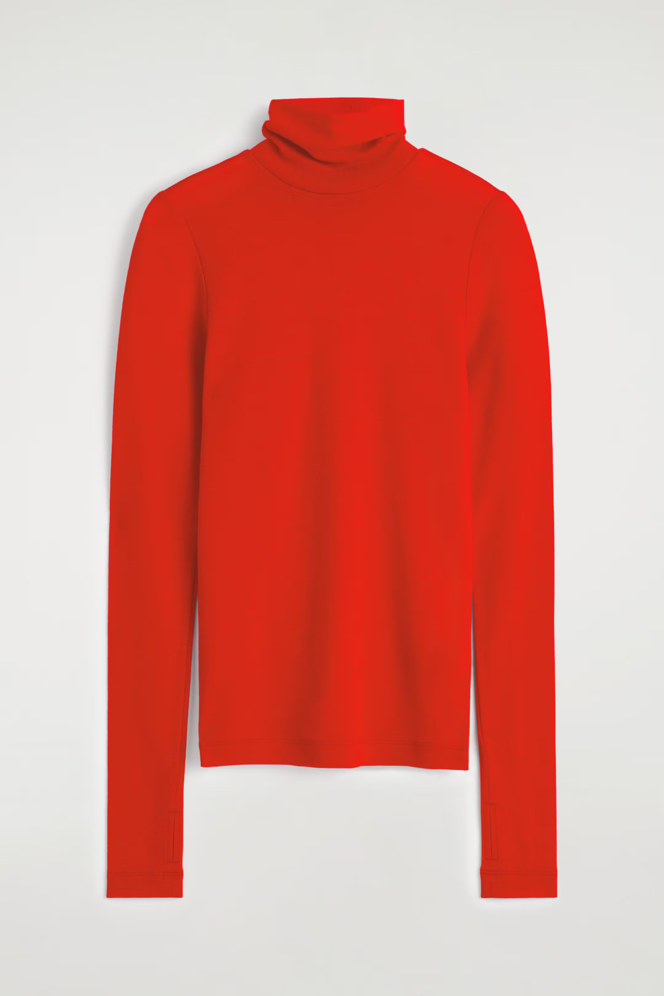 WOOL HIGH-NECK TOP - ORANGE | COS GB | COS UK