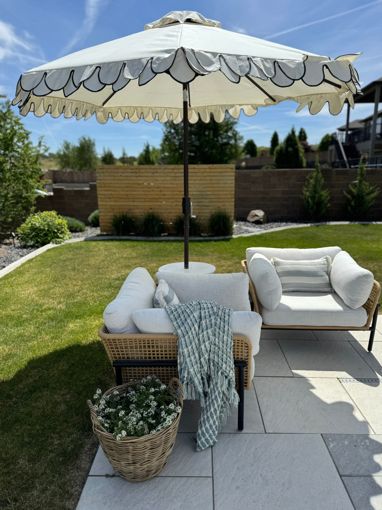Love this little corner of our yard with this sofa set, linking similar for you!

outdoor furniture, outdoor decor, home decor, summer entertaining 

 #LTKHome