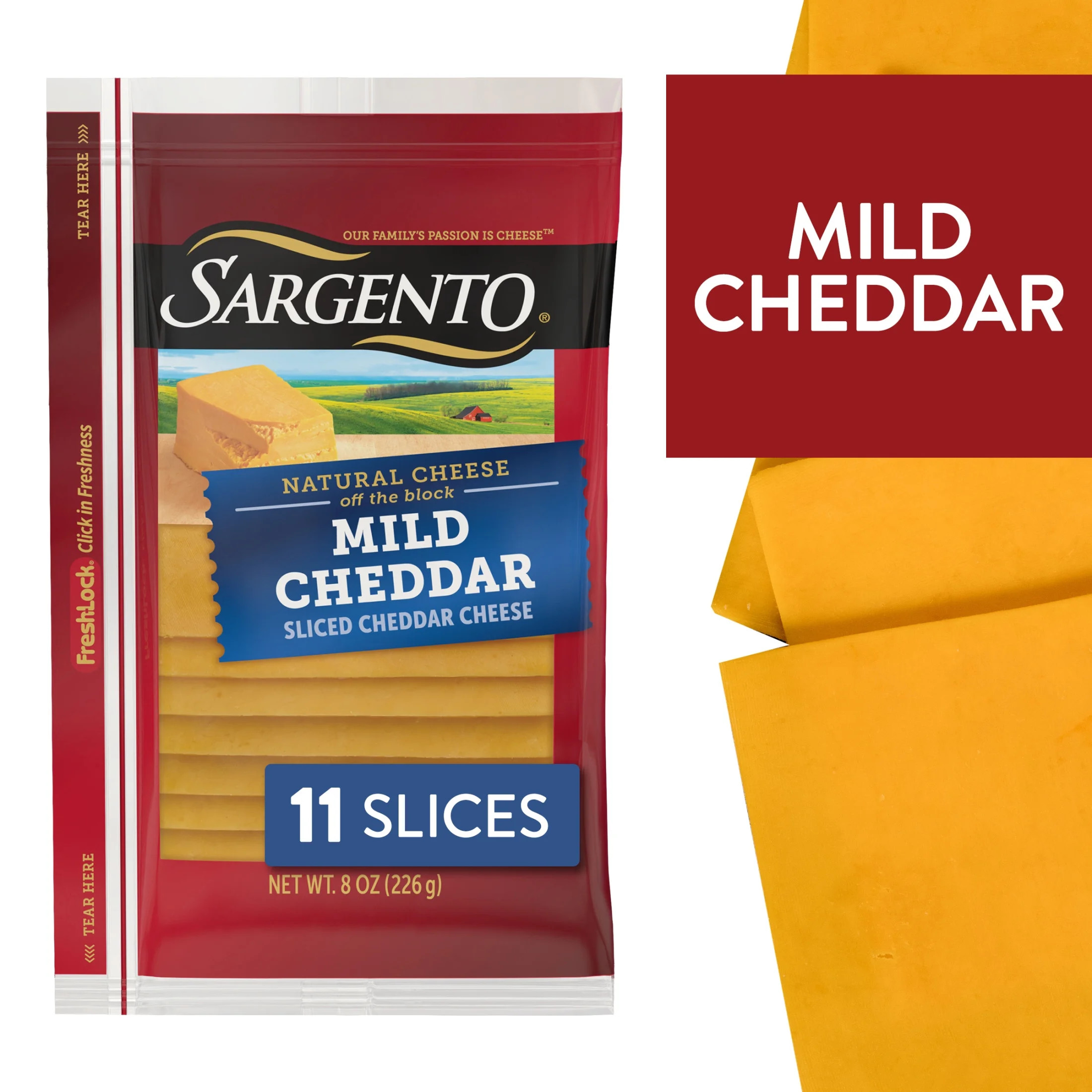 Sargento® Sliced Mild Natural Cheddar Cheese, 11 slices | Walmart (US)