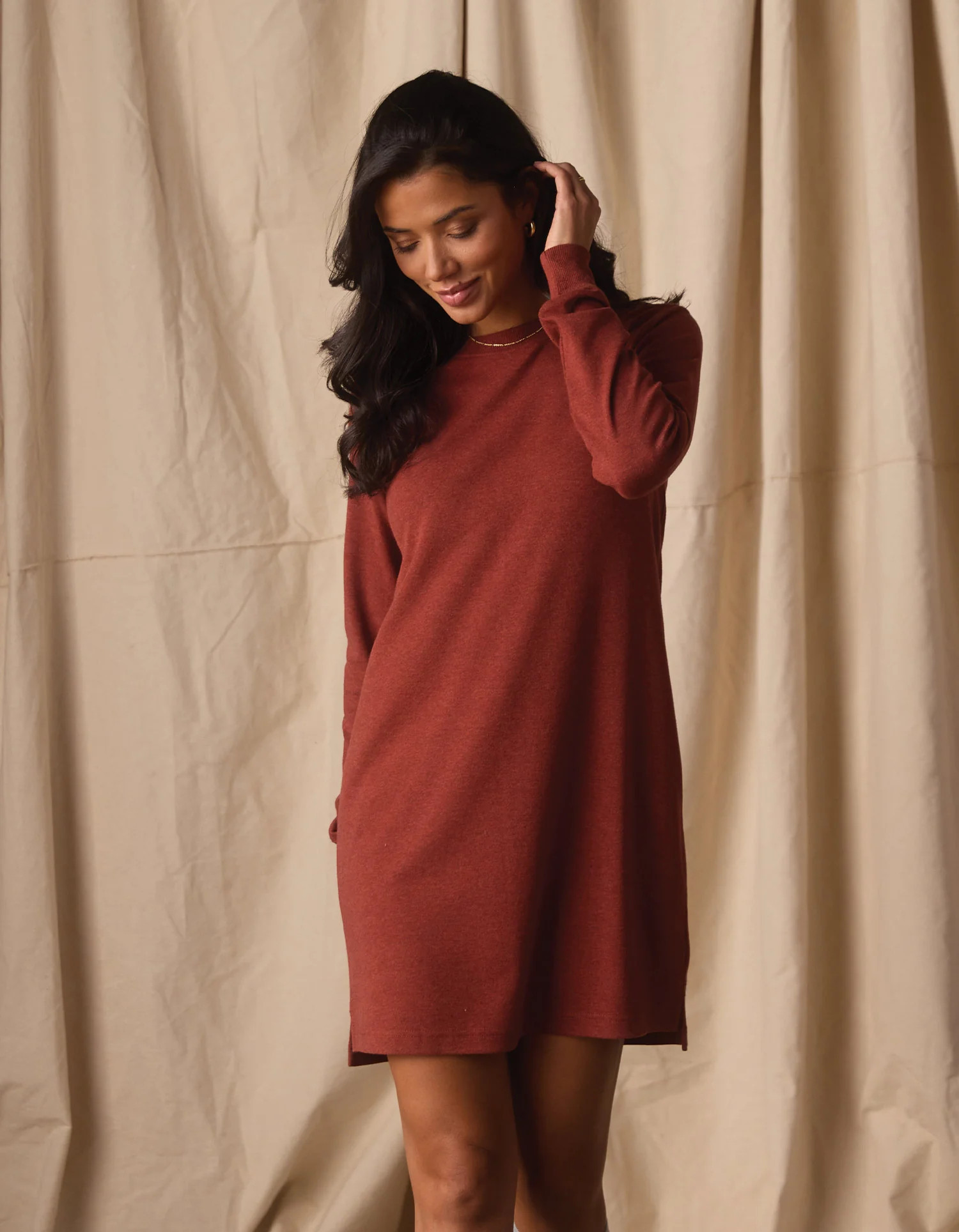 Puremeso Everyday Dress in Terracotta | The Normal Brand