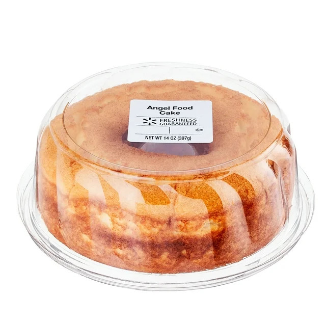Freshness Guaranteed Plain Angel Food Ring Cake, 14 oz (Shelf Stable) | Walmart (US)