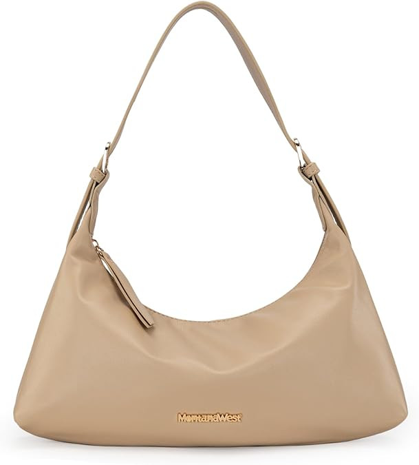 Montana West MEDIUM Shoulder Purses for Women Crescent Hobo Bags Trendy Purses | Amazon (US)