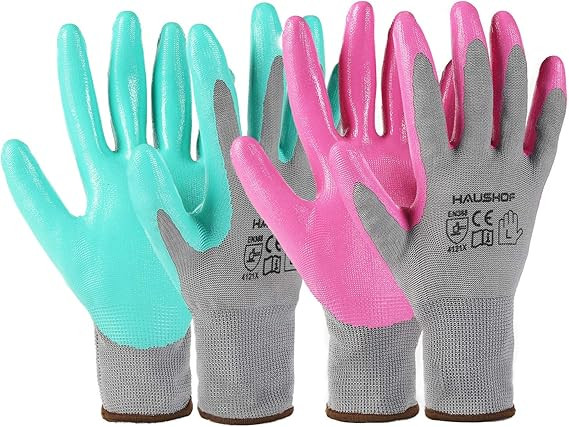 HAUSHOF 6 Pairs Garden Gloves for Women, Nitrile Coated Working Gloves, for Gardening, Restoratio... | Amazon (CA)