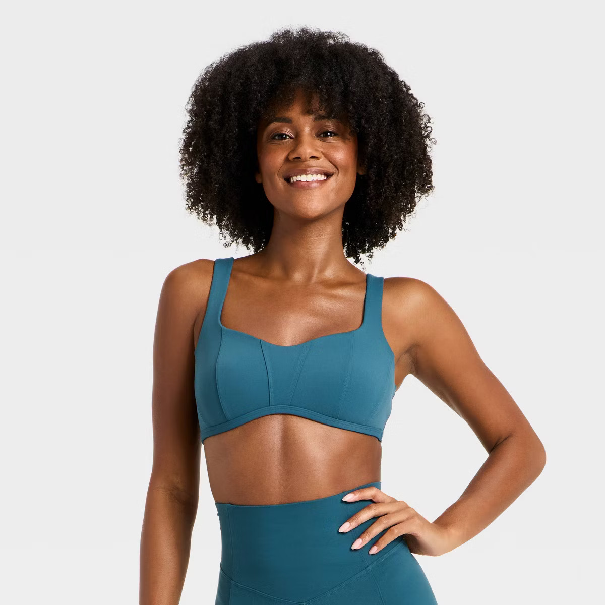 Women's Everyday Soft Light Support Corset Sports Bra - All In Motion™ | Target
