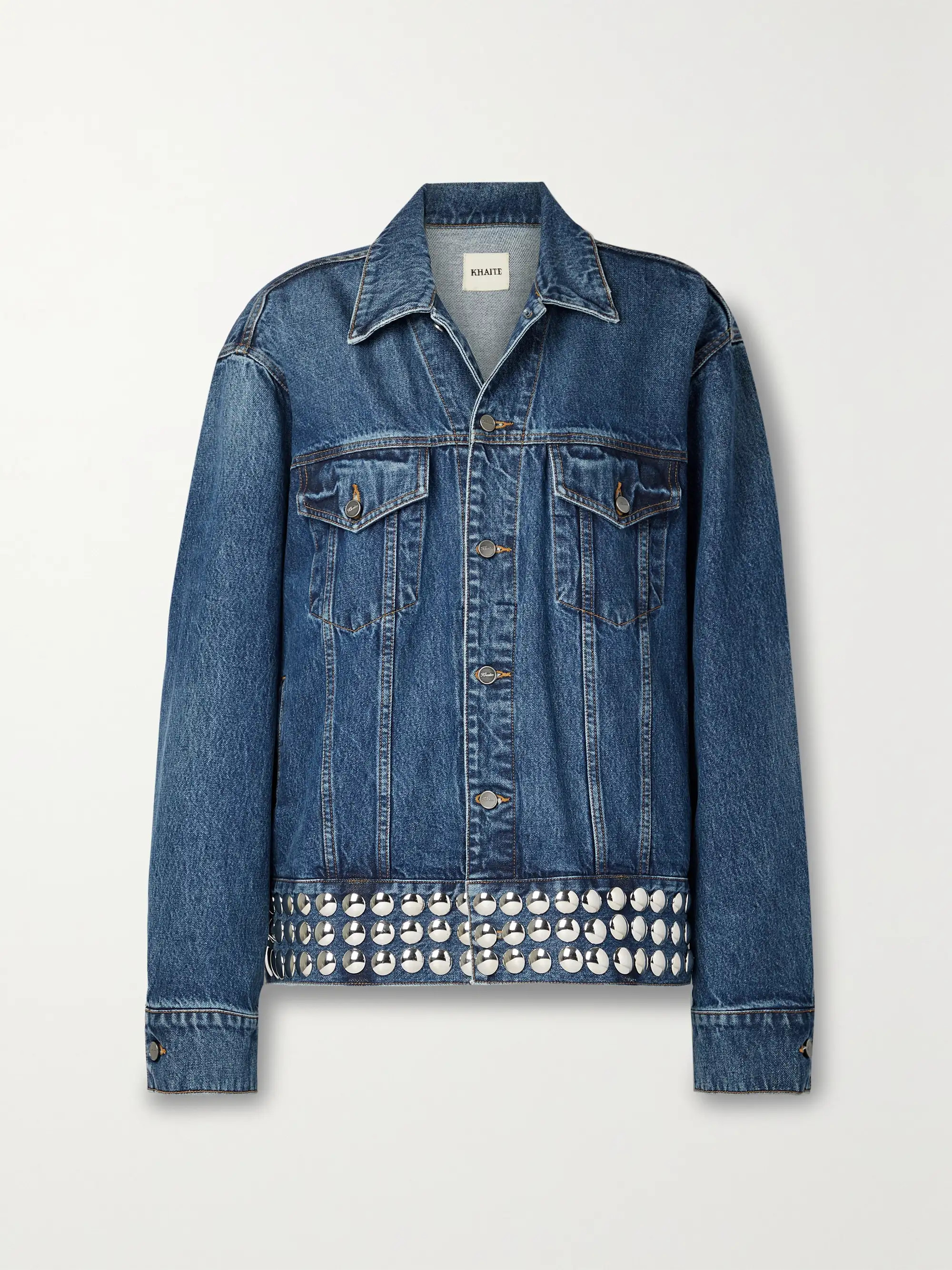 Grizzo oversized studded denim jacket | NET-A-PORTER (UK & EU)
