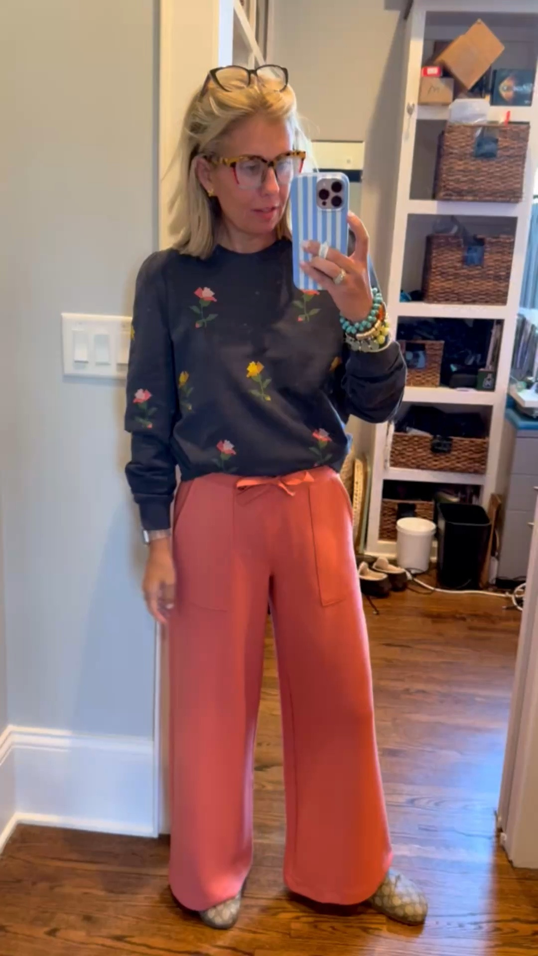 Y’all I’m just loving this look! These pants are so good and a fabulous new color from Spanx. I’m going through my new order from Boden & everything is absolutely gorgeous! ￼
Sweatshirt- xs 
Pants - small petite
Gucci slides - 38 tts
*Boden code XCRM 15% off new styles 


#LTKdayinmylife #LTKmomlife #LTKOver40