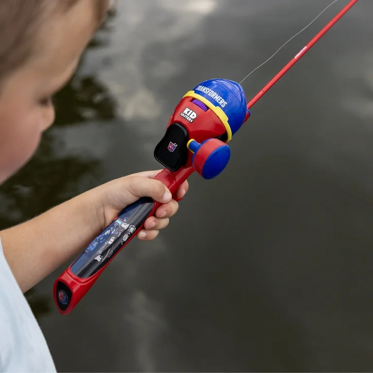 Kid Casters Transformers Youth Fishing Rod and Reel Combo Kit with Bright Design | Walmart (US)